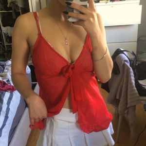 Sheer red lingerie top❤️🧚🏼‍♀️